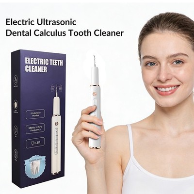 Ultrasonic Tooth Cleaner Electric Dental Scaler for Stains & Surface Cleaning