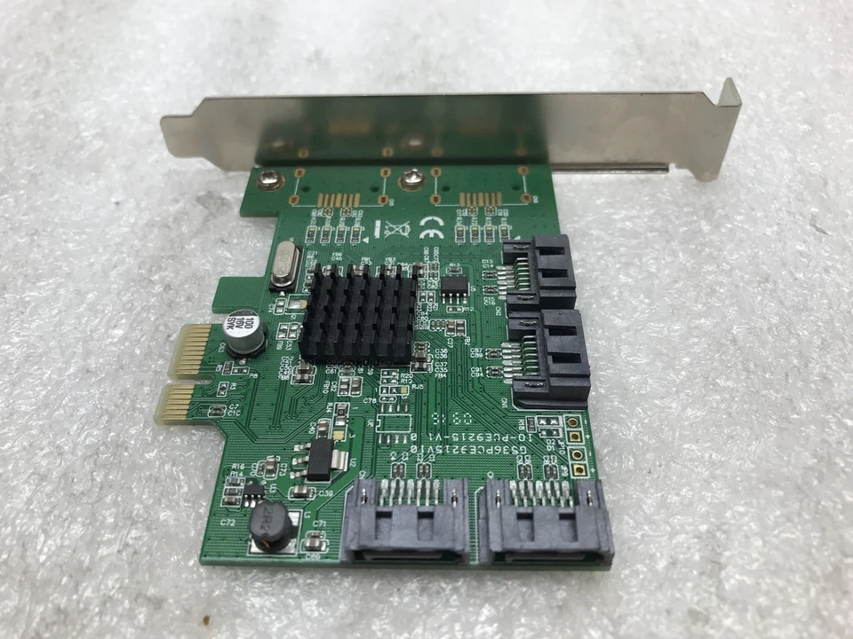 I/O Crest 4 Port SATA PCI-e 2.0 x1 Controller Marvell 9215 Non-Raid SI-PEX40064 - Image 3 of 4