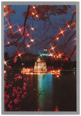 Hà Nội   Hồ Hoàn Kiếm (Hoan Kiem Lake) Night   Hanoi   VIETNAM (80s)
