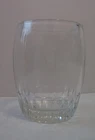 Vintage Anchor Hocking 1950s Art Deco Barrel Glass Tumbler Ribbed Base 8oz Rocks