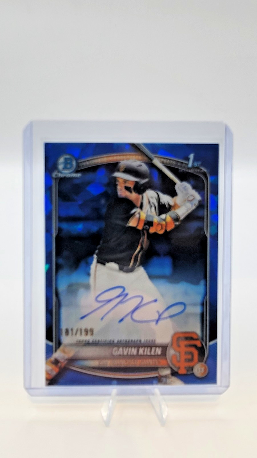 2025 Bowman Draft Sapphire #CPA-GK Gavin Kilen 1st Prospect Auto /199 Giants