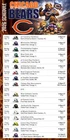 CHICAGO BEARS 2026 NFL Football Schedule Glossy LARGE Fridge Magnet 4" x 8"
