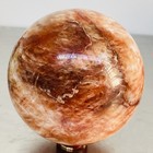 Natural Red Glue Flower Quartz Sphere Crystal Ball Healing 3160G — photo 2