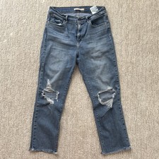 Levi s Jeans Women s High Rise Straight Crop Denim Size 29