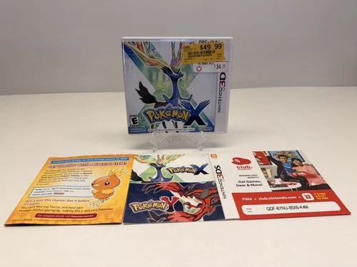 Pokemon X (Nintendo 3DS, 2013) Authentic Complete In Box Free Shipping!!!