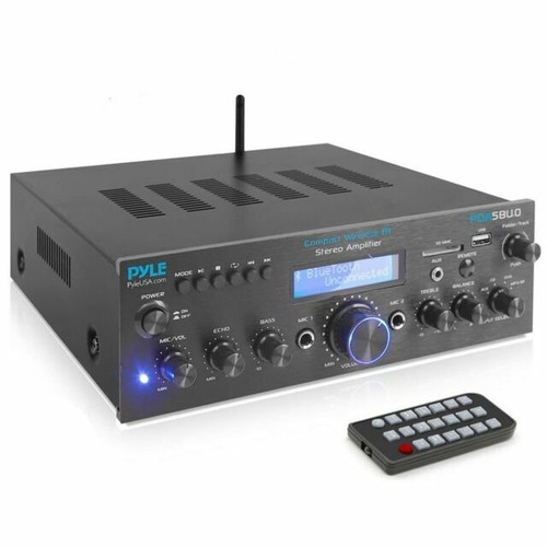 Pyle Système Récepteur Stéréo Bluetooth Compact 200W Radio FM, 2 Entrées 4 Sorties - Photo 8/8