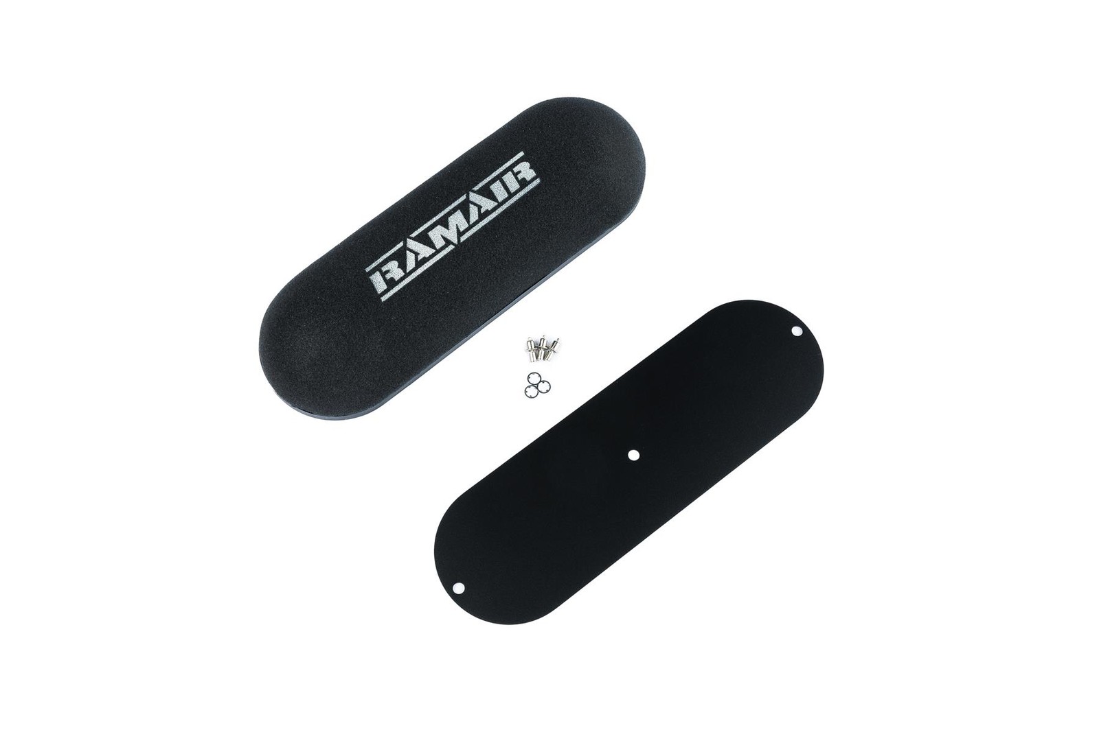 Twin Domed Carb Intake Induction Air Filter & Blank Baseplate 90mm Int Height