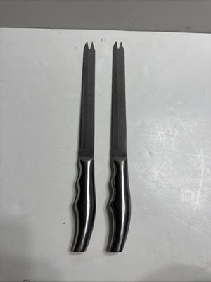 Forever Sharp Surgical Stainless 2 Steel Bread Knives Serrated 8''