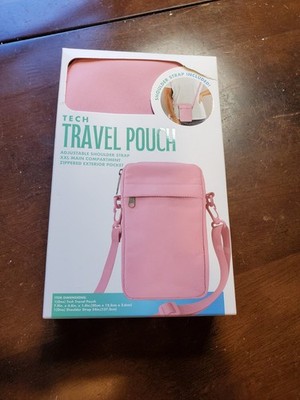 Bytech Pink Tech Travel Pouch with Strap New In Box