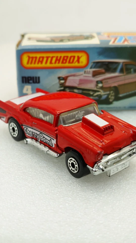 MATCHBOX SUPERFAST Nº4g '57 CHEVY EN CAJA ORIGINAL 1982 vintage Foto 3 de 4