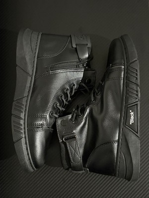 Men's High-top Shoes Boots Bikers Boots Motorcycle Boots Lace-up Shoes