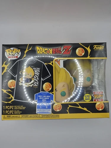 Funko POP! Dragon Ball Z Majin Vegeta Glows #862 T-shirt TG L Limited Edition