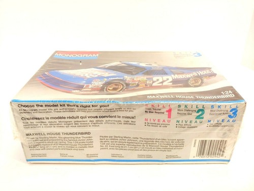 Vintage Monogram 1991 1:24 Scale "Maxwell House" Thunderbird Model Kit - Sealed - Picture 3 of 9