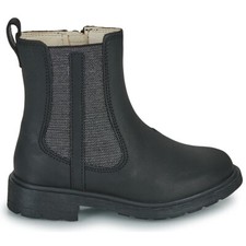 BNIB Clarks Toddler Girls ASTROL ORIN T Black Leather Boots