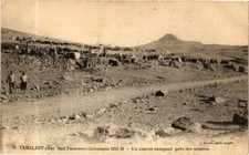 CPA AK TUNISIE Tamelest-Un convoy campant pres des sources (268588)