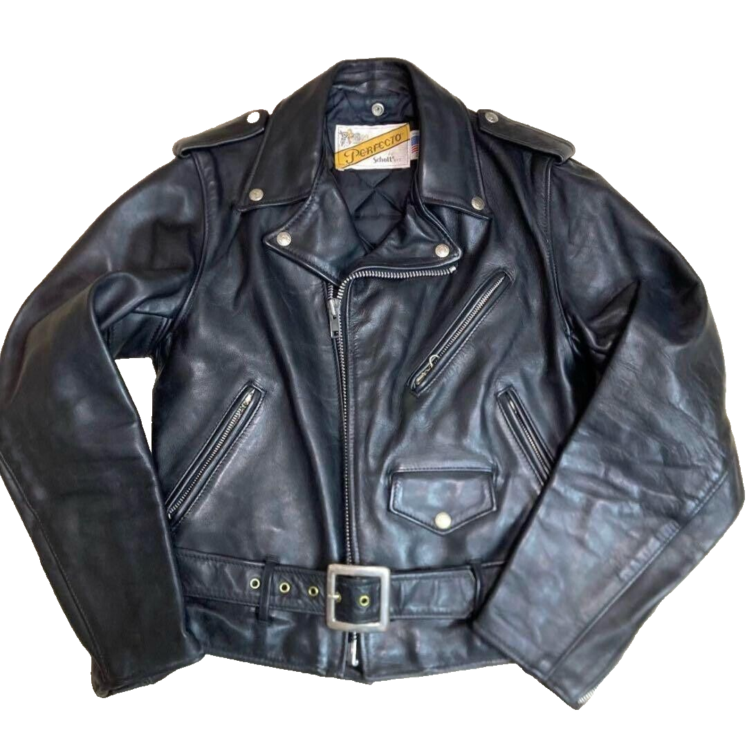 Schott Double Riders Jacket Blouson Men Size 36 Cowhide Leather