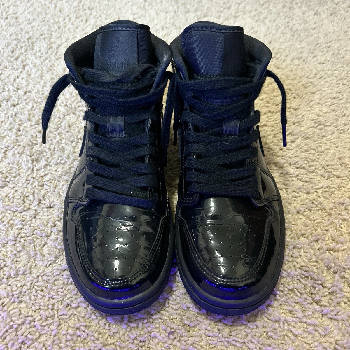 Jordan 1 Patent SE Mid Triple Black W for sale | eBay