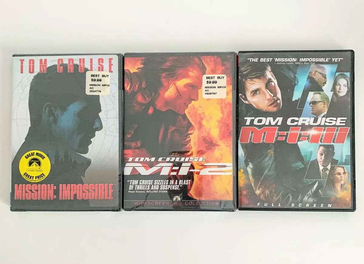 Movie DVDs – Mission Impossible 1, 2, 3 – Tom Cruise | eBay