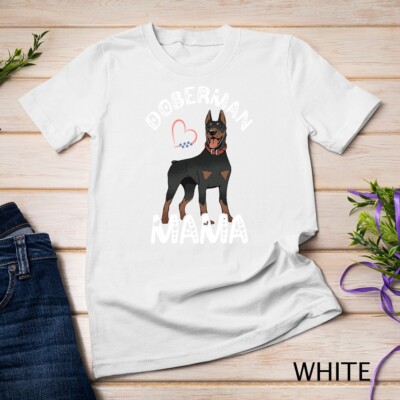 Doberman Mama Dobie Dog Mom Pinscher Mother Pet Breeding Unisex T-shirt