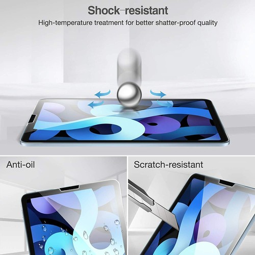 2 PC Tempered Glass Screen Protector For iPad Pro 3/4/5 11" iPad Air 4 10.9" - Picture 4 of 7