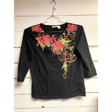 Collections ETC. flower pattern shirt 