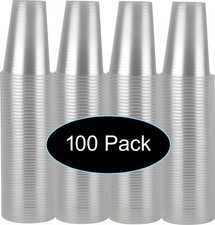 7 oz Clear Plastic Disposable Drinking Cups 100 count