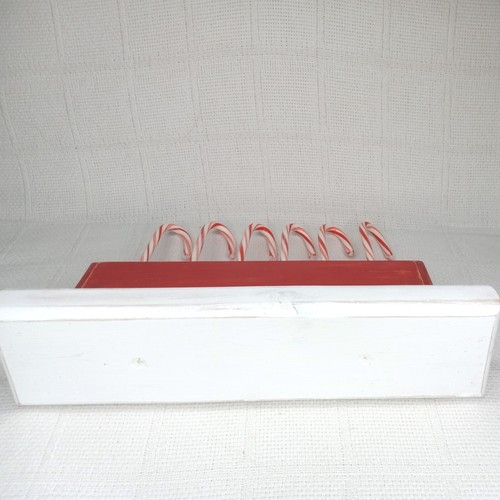Christmas Wood Block Sign Candy Cane Factory Table Display Home/Office Decor - Picture 6 of 11