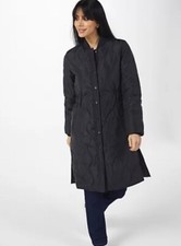 Ruth Langsford Quilted Padded Waisted Coat. Black. Size 18. Bnwt. Rrp £111.