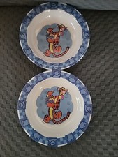 Zak Design Set of 2 Disney Tigger Cereal Bowls W/ the Honey Pot 7 3/4" Melamine