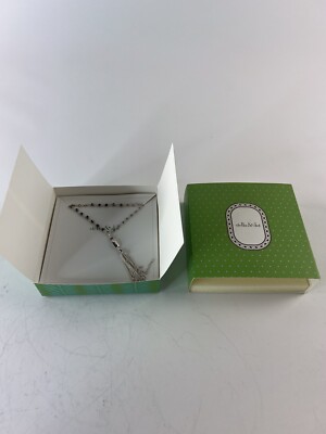 *New in box Stella and dot necklace Gitane tassel silver necklace