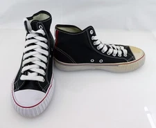 PF Flyers Shoes Center Reissue Hi Black/Red Sneaker Mismatched 7.5/7