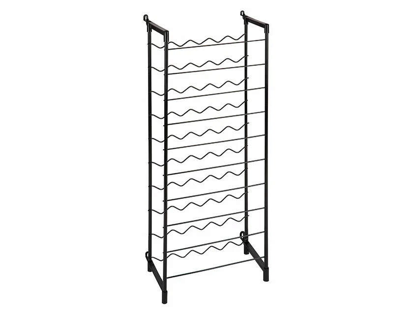 CANTINETTA SCAFFALE PORTABOTTIGLIE BOTTIGLIE VINO FERRO PLASTIFICATO 50 POSTI - Immagine 3 di 4