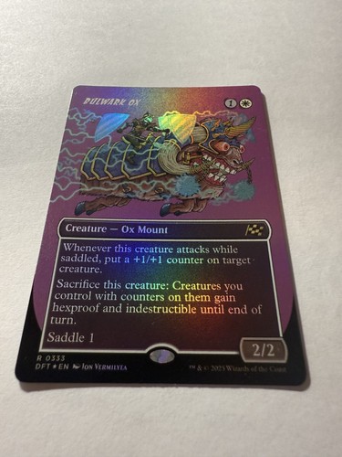 Bulwark Ox (Borderless / extended art) Aetherdrift Foil