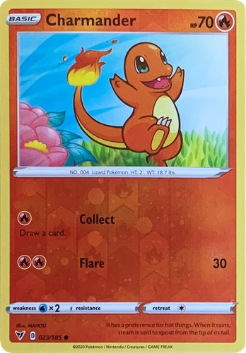 Charmander 023/185 NM - B1G1F - Vivid Voltage Pokemon Card $2
