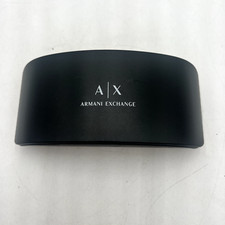 A/X Armani Exchange Black Hard Sunglasses Clam Shell Eyeglasses Glasses Case
