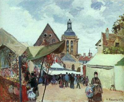 カミーユ・ピサロ、「FETE DE SEPTEMBRE, PONTOISE」 カミーユ・ピサロ、「FETE PONTOISE」 SEPTEMBRE, DE
