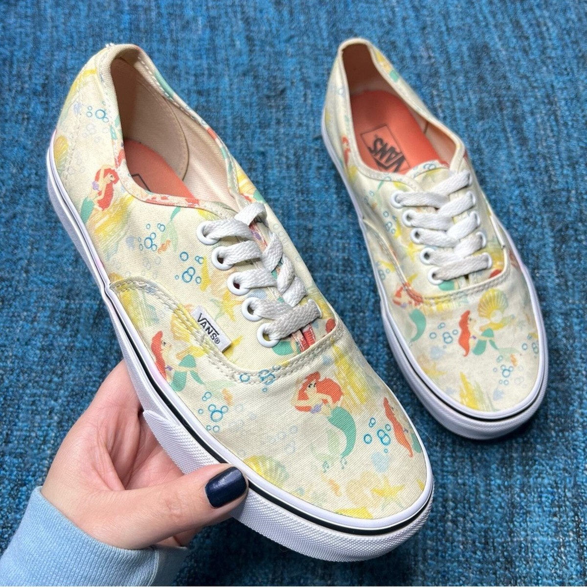 RARE Vans x Disney Little Mermaid Authentic Sneakers Limited Edition  Women's