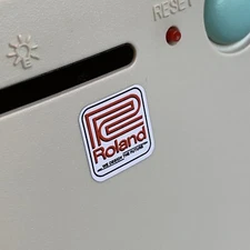 Custom Vintage ROLAND MT-32 SC-55 Computer Case Badge FLAT Sticker Retro PC