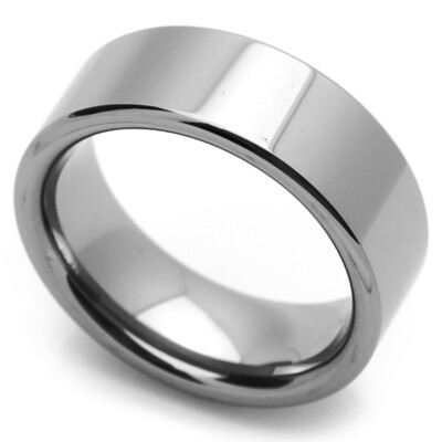 Wedding Bands Classic Bands Flat Bands Titanium Flat 8mm Polished Band Size 13.5 Wedding Bands Classic Bands Flat Bands Titanium Flat 8mm Polished Band Size 13.5