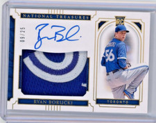 2022 National Treasures Holo Gold RPA Auto Patch /25 #38 Ryan Borucki RC - MINT