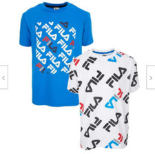 Fila Youth 2-pack Shirt SOFT Tee - Blue/White - NWT