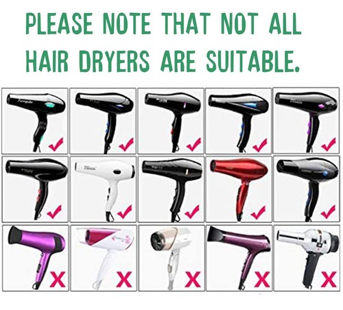 Professional Plastic Hair Dryer Nozzle Diffuser Hair Dryer with 1.77in/45mm D... - Picture 6 of 9