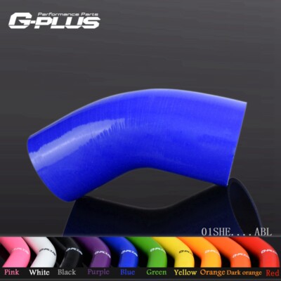 Silicone 45 Degree Elbow Reducer Pipe Hose Fit For 2 3/8'' to 3.5'' 60mm - 89mm