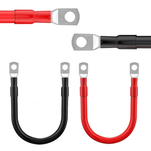2 Stück 50cm, 5 Stärke Batteriekabel Kupferkabel Batteriewechselrichterkabel 12V - Bild 1 von 9