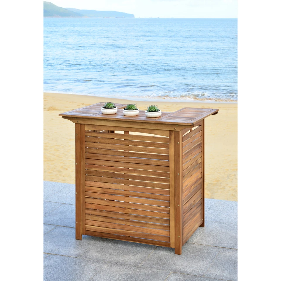 Mesa de Bar SAFAVIEH Colección Exterior Monterey | Natural | Foto 4 de 4