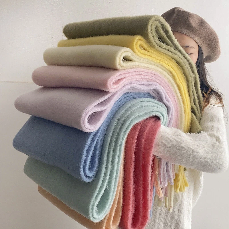 LumiSyne Invernale Sciarpa Scialle In Cashmere Per Donna Cavallo Retrò Motivo Lettera Calda Pashmina Sciarpe Con Nappa Morbida Lungo Wrap Stole