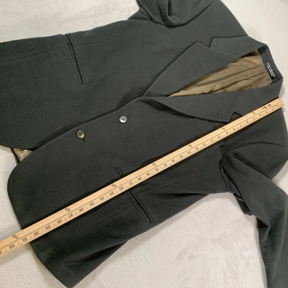 Gianfranco Ruffini Blazer Mens Sport Coat Size 40R Green Business Cashmere Blend - Image 4 of 4
