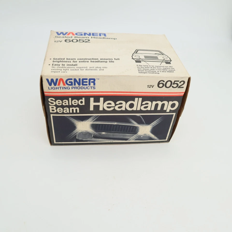 Faro Wagner Sealed Beam 6052 79 82 84 85 86 Camaro Ford Mustang Nuevo de Lote Antiguo Foto 2 de 4