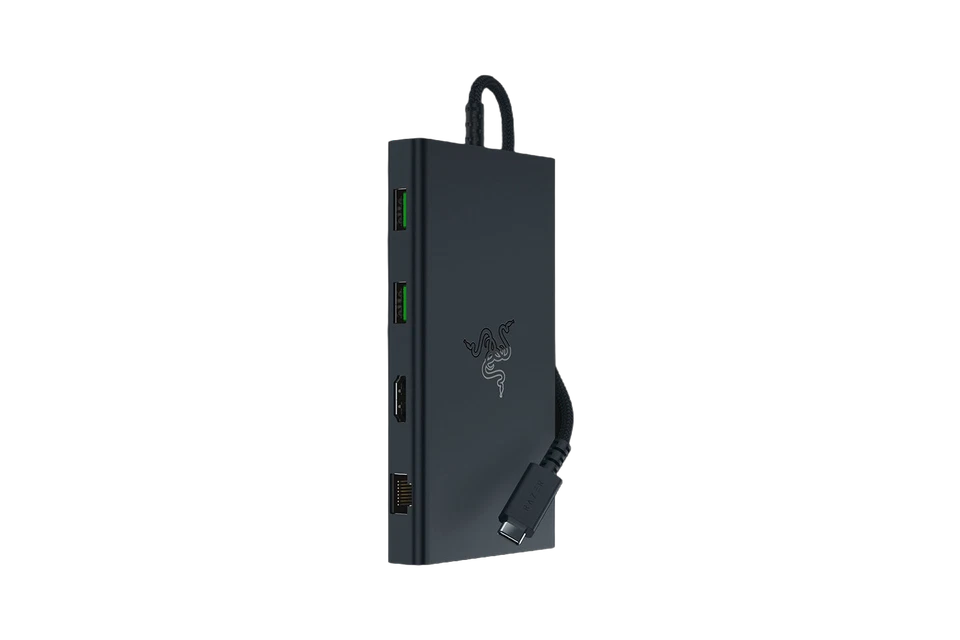 Razer USB-C Dock 11 Anschlüsse HDMI Gigabit-Ethernet 3,5mm-Audio USB-A USB-C 4K - Imagen 3 de 4