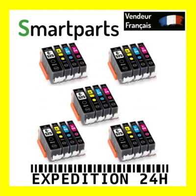 20 Cartouches compatibles avec Canon PGI-525 CLI-526 - Photo 1/4